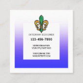 Business Card Quadratische Visitenkarte (Rückseite)