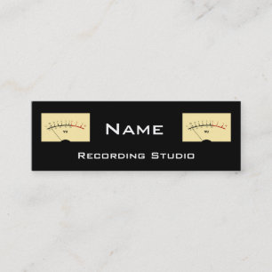 Business Card Recording Studio Mini Visitenkarte