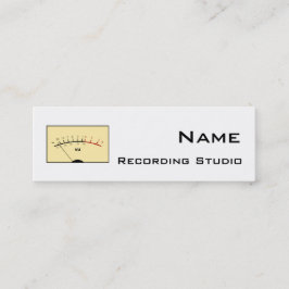 Business Card Recording Studio Mini Visitenkarte