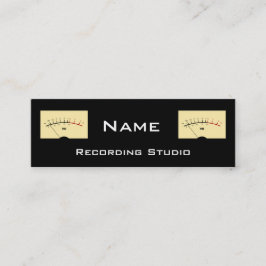 Business Card Recording Studio Mini Visitenkarte