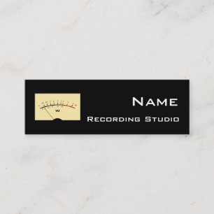 Business Card Recording Studio Mini Visitenkarte