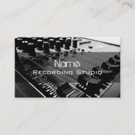 Business Card Recording Studio Visitenkarte