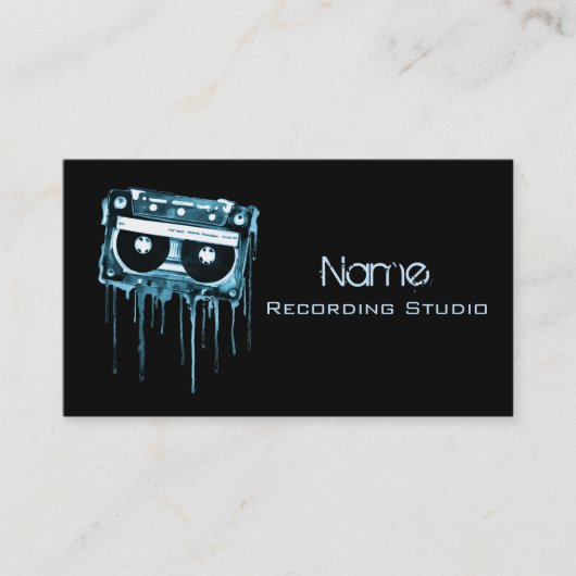 Business Card Recording Studio Visitenkarte (Vorderseite)
