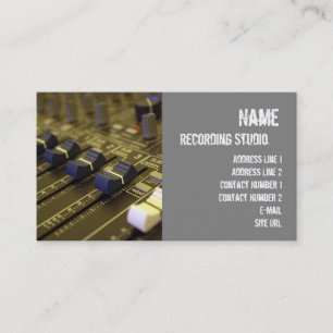 Business Card Recording Studio Visitenkarte