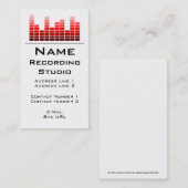 Business Card Recording Studio Visitenkarte (Vorne/Hinten)