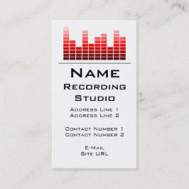 Business Card Recording Studio Visitenkarte