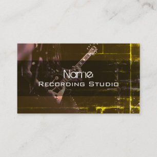 Business Card Recording Studio Visitenkarte
