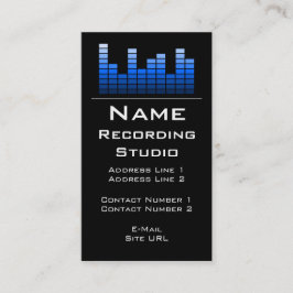 Business Card Recording Studio Visitenkarte