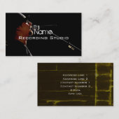 Business Card Recording Studio Visitenkarte (Vorne/Hinten)