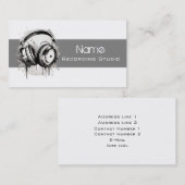 Business Card Recording Studio Visitenkarte (Vorne/Hinten)
