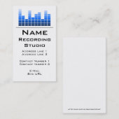 Business Card Recording Studio Visitenkarte (Vorne/Hinten)