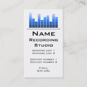 Business Card Recording Studio Visitenkarte (Vorderseite)