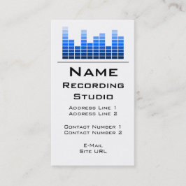 Business Card Recording Studio Visitenkarte