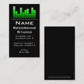 Business Card Recording Studio Visitenkarte (Vorne/Hinten)