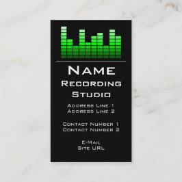 Business Card Recording Studio Visitenkarte