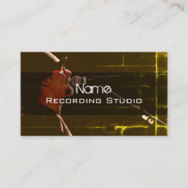 Business Card Recording Studio Visitenkarte