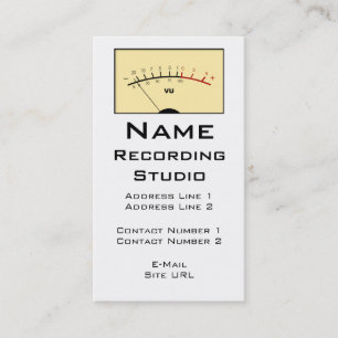 Business Card Recording Studio Visitenkarte
