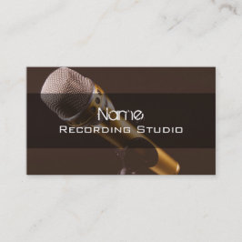 Business Card Recording Studio Visitenkarte