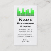 Business Card Recording Studio Visitenkarte (Vorderseite)