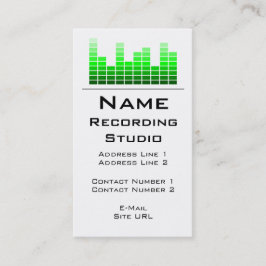 Business Card Recording Studio Visitenkarte