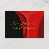 Business Card Red Modern Black Visitenkarte (Rückseite)
