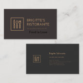 Business Card Restaurant Special Visitenkarte (Vorne/Hinten)
