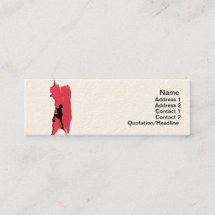 Business Card Rock Climbing Mini Visitenkarte