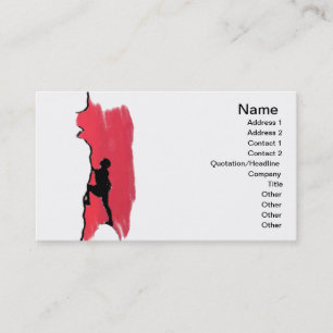 Business Card Rock Climbing Visitenkarte