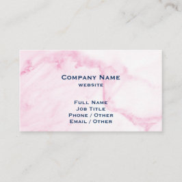 Business Card Rosa Marmor Visitenkarte