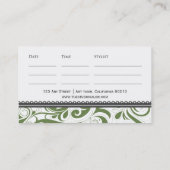 Business Card Sage Terminkarte (Rückseite)