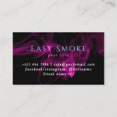 Business Card Schlangenrauchladen Visitenkarte (Rückseite)