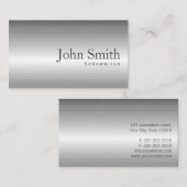 Business Card schlicht Steel Metal Songwriter Visitenkarte (Vorne/Hinten)