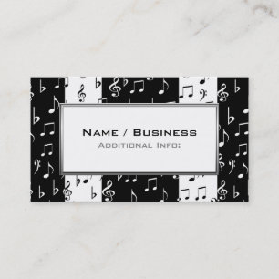 Business Card Schwarz/Weiß-Streifen 2 Visitenkarte