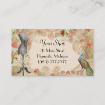 Business Card Seamstress Shop