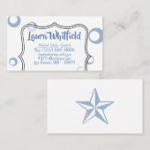 Business Card Seepferd Ocean Beach Water Urlaub Visitenkarte (Vorne/Hinten)