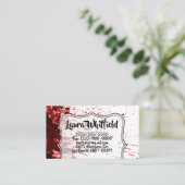 Business Card Spritzer Vampire Gothic Horror Visitenkarte (Stehend Vorderseite)