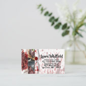 Business Card Spritzer Vampire Gothic Visitenkarte (Stehend Vorderseite)