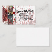 Business Card Spritzer Vampire Gothic Visitenkarte (Vorne/Hinten)