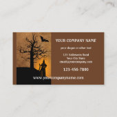 Business Card Spuk House Halloween-Party Visitenkarte (Rückseite)