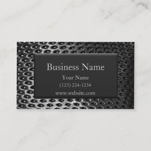Business Card Stahl und Chrome Visitenkarte