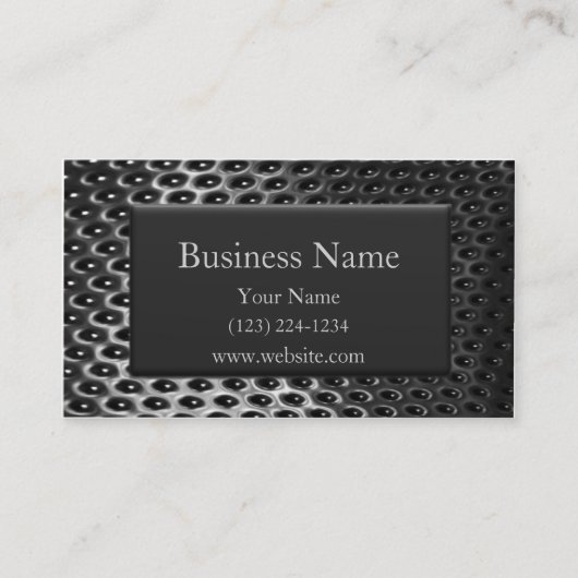Business Card Stahl und Chrome Visitenkarte (Vorderseite)