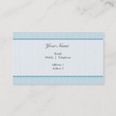 BUSINESS CARD stilvoll Vintag-blau-grau Visitenkarte (Rückseite)