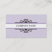 BUSINESS CARD stilvoll Vintag lila schwarz Visitenkarte (Vorderseite)