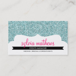 BUSINESS CARD Stilvoller Glitzer strahlend blass Visitenkarte
