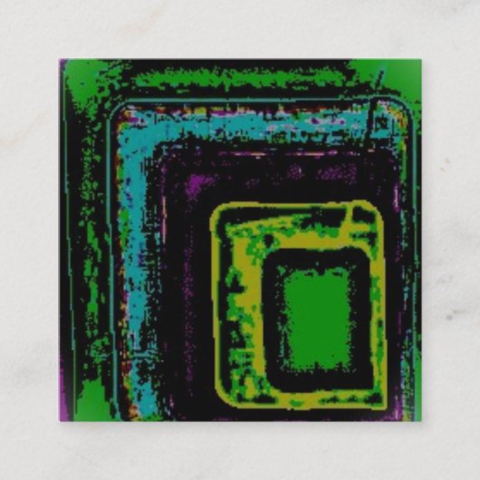 Business Card style and design Quadratische Visitenkarte (Vorderseite)