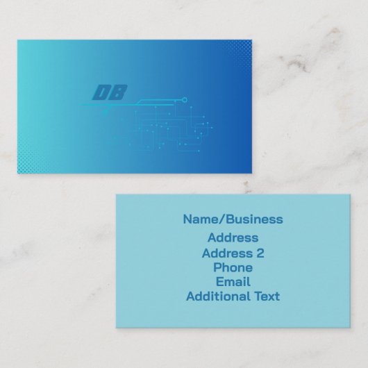 Business Card "Tech Style" Visitenkarte (Vorne/Hinten)