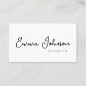 Business card template with photo, minimalist visitenkarte (Vorderseite)