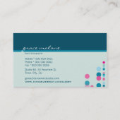 BUSINESS CARD Trendige Diskothek Visitenkarte (Rückseite)