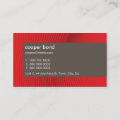 BUSINESS CARD :: Trendige moderne Bahn L7 Visitenkarte (Rückseite)