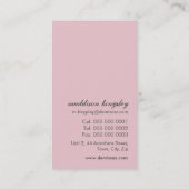 BUSINESS CARD trendige Schmuckzubehör Visitenkarte (Rückseite)